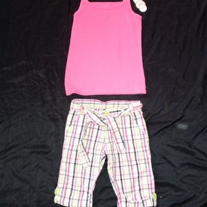 NWT Girls Tank Top & Short Set
